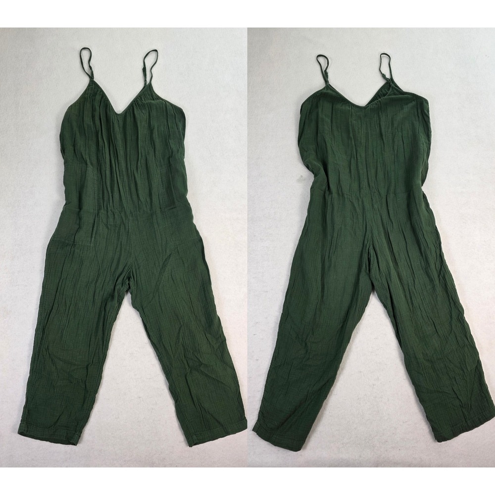 Universal Thread Olive Green Sleeveless V-Neck Jumpsuit Romper